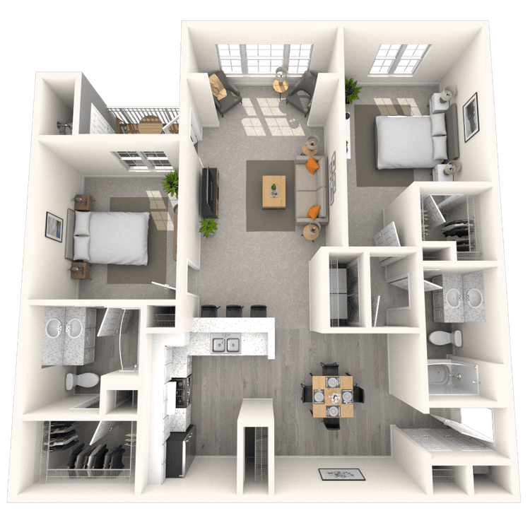 Floorplan image of unit 802