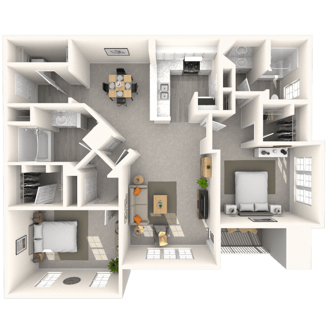 Floorplan image of unit 938