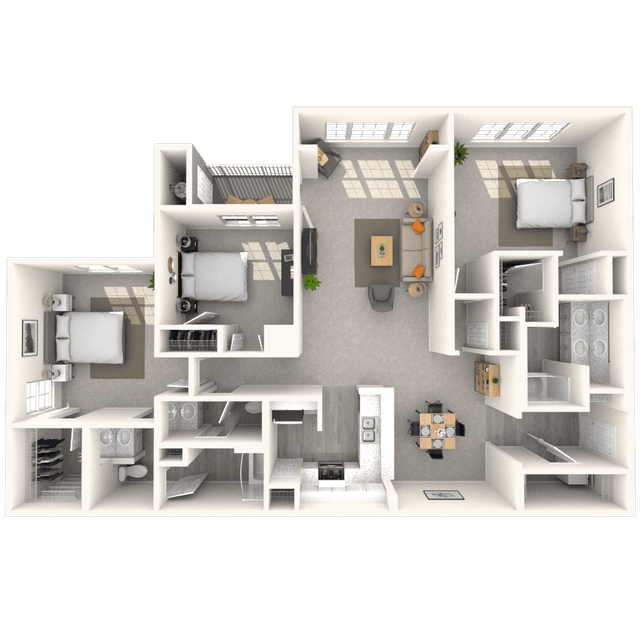 Floorplan image of unit 1192
