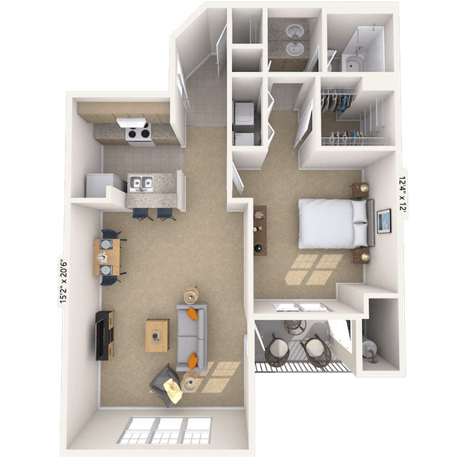 Floorplan image of unit 8407