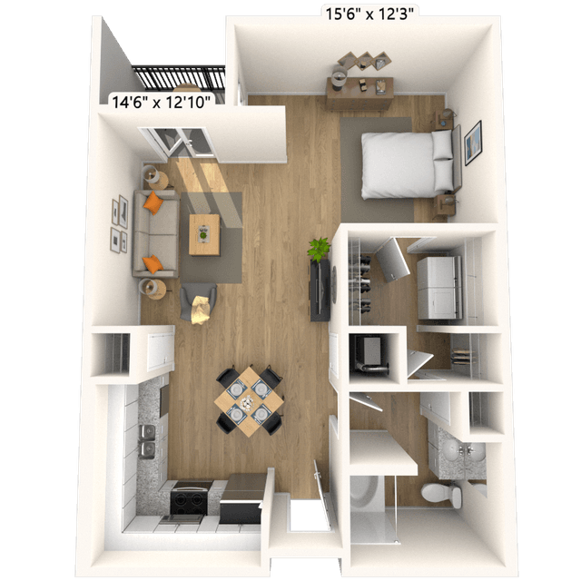 Floorplan image of unit 3108P3