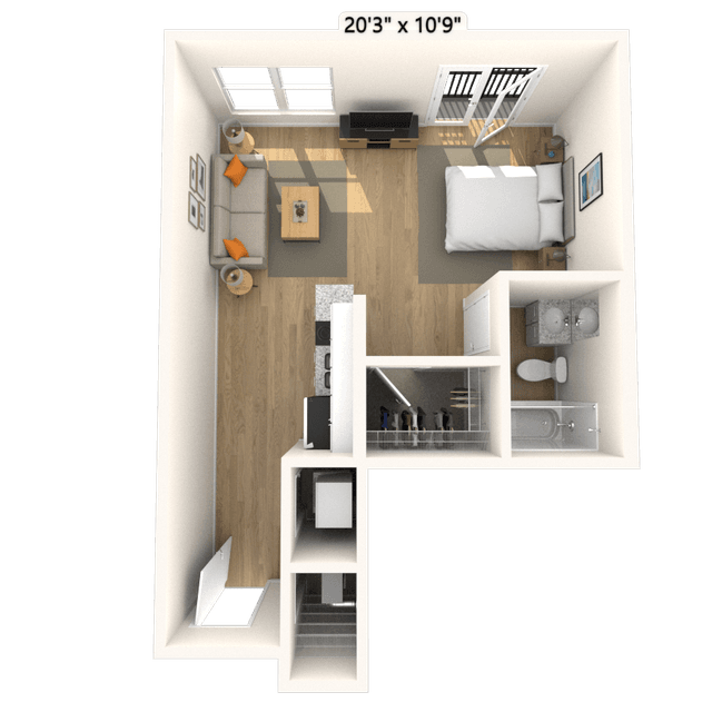 Floorplan image of unit 1121P2