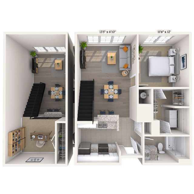 Floorplan image of unit 1403P2