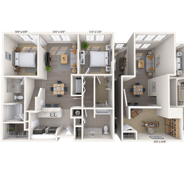 Floorplan image of unit 2410P3