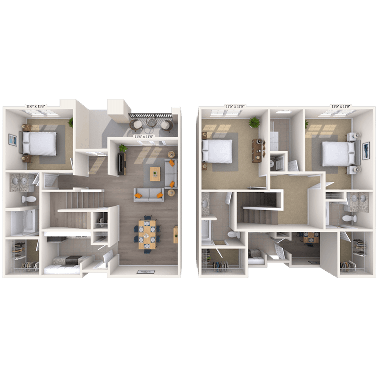 Floorplan image of unit 2112P3