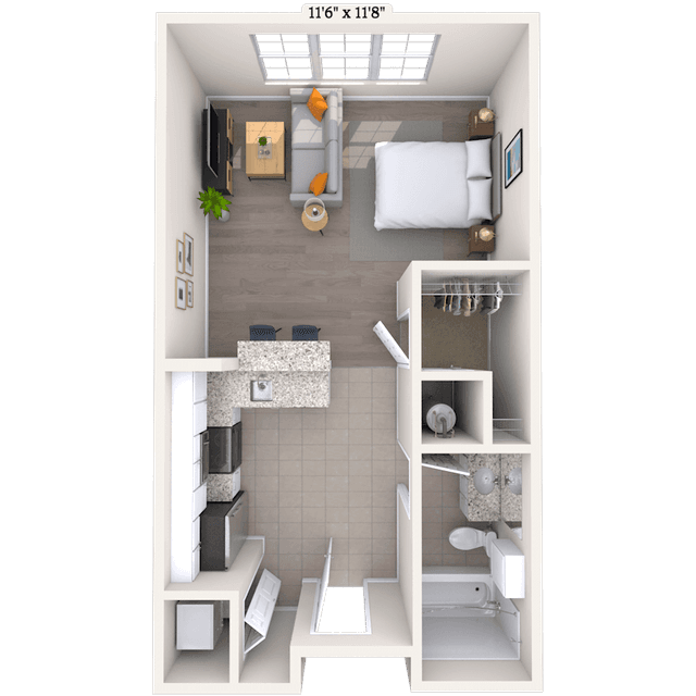 Floorplan image of unit 1130P2