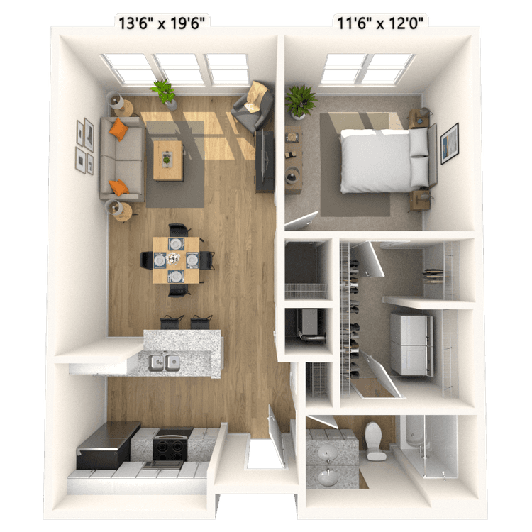 Floorplan image of unit 1103P2