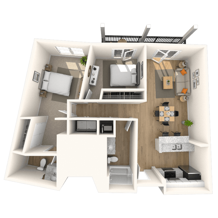 Floorplan image of unit 1250P2