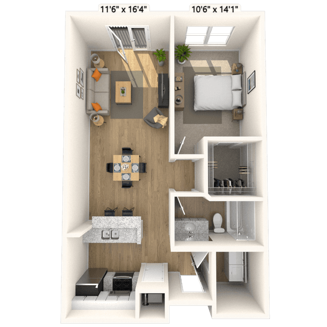 Floorplan image of unit 1313P2