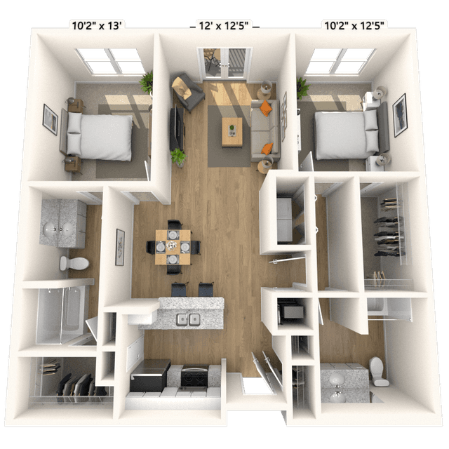 Floorplan image of unit 3315P3