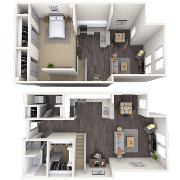 Floorplan image of unit 3401