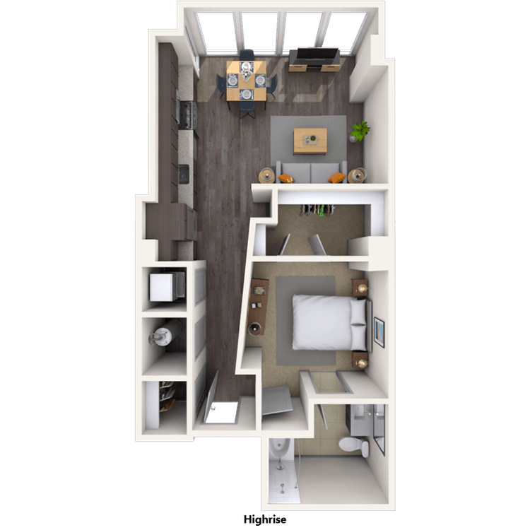 Floorplan image of unit 2502