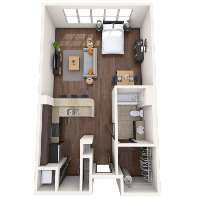 Floorplan image of unit 1211