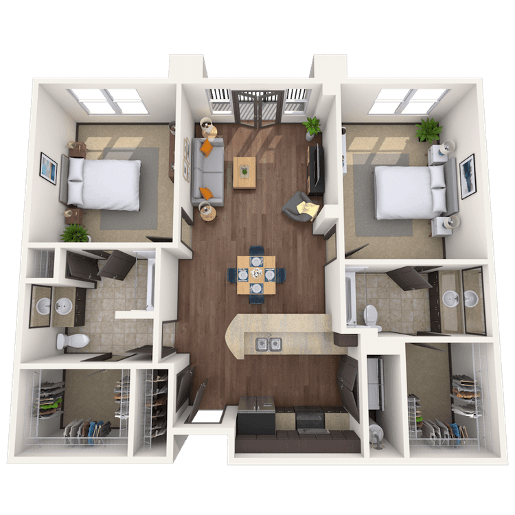 Floorplan image of unit 1509