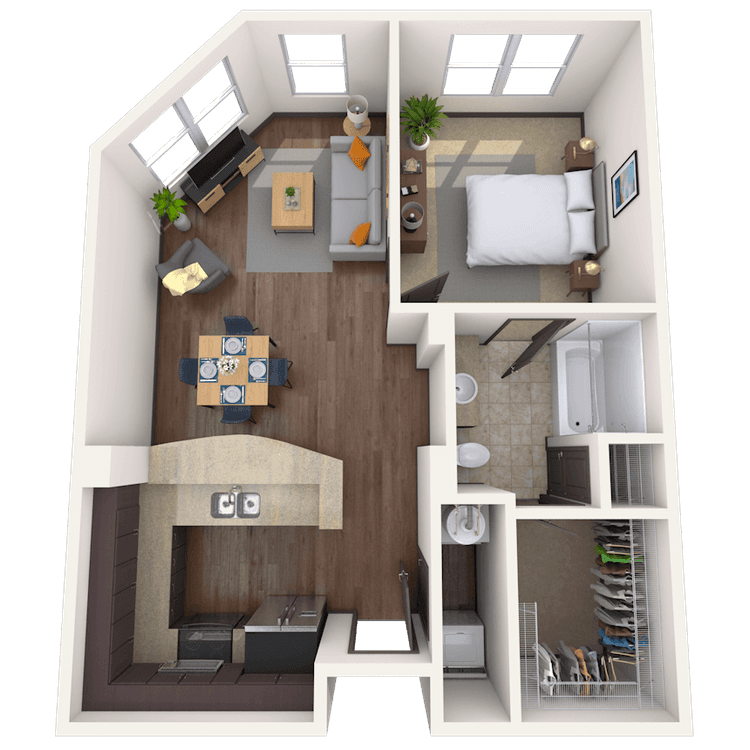 Floorplan image of unit 2336