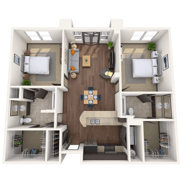 Floorplan image of unit 2425