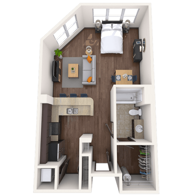 Floorplan image of unit 2442