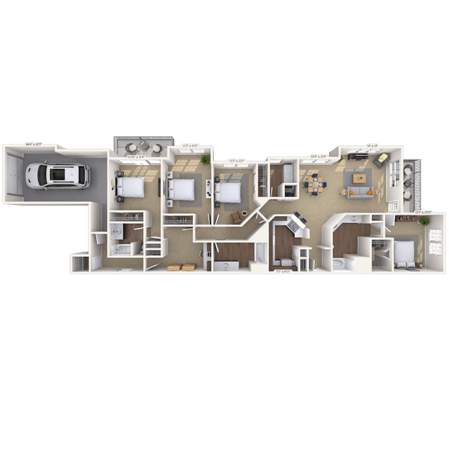 Floorplan image of unit 1117