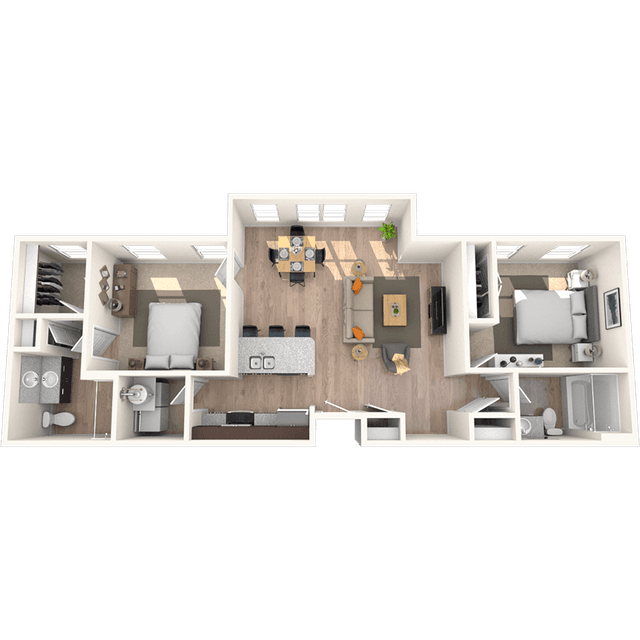 Floorplan image of unit 2408