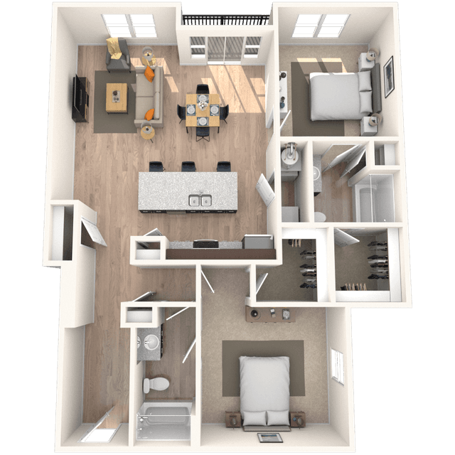 Floorplan image of unit 3501