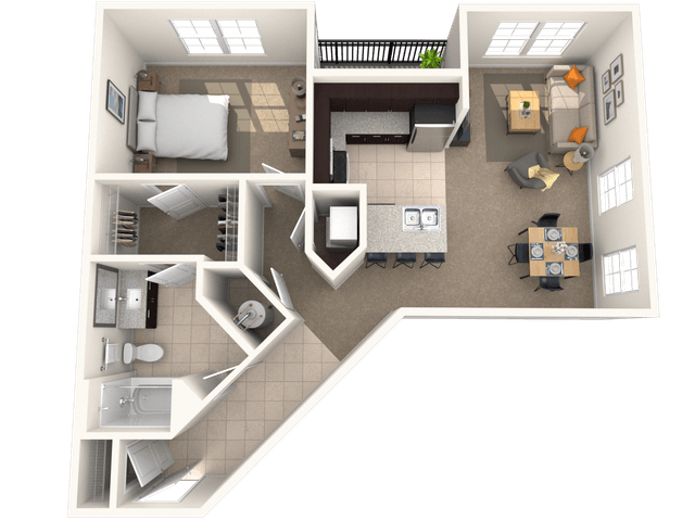 Floorplan image of unit I 1402