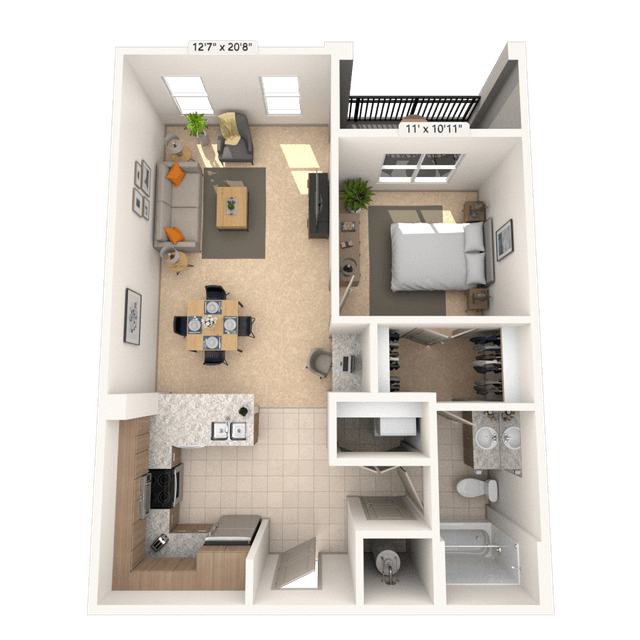 Floorplan image of unit I 8215
