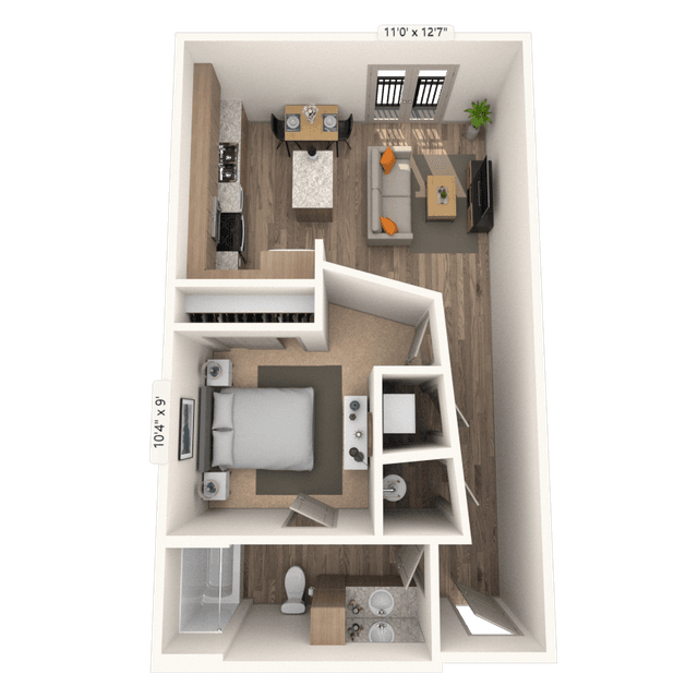 Floorplan image of unit 1112