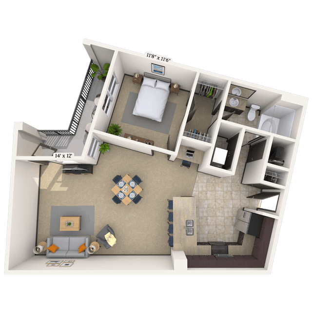 Floorplan image of unit 19410