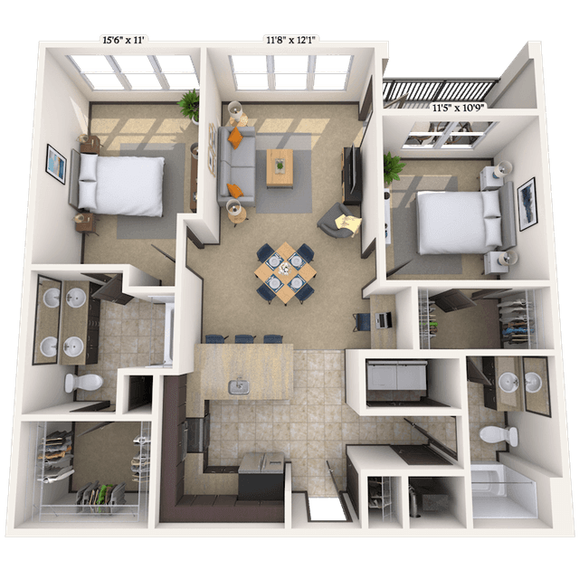 Floorplan image of unit 24103