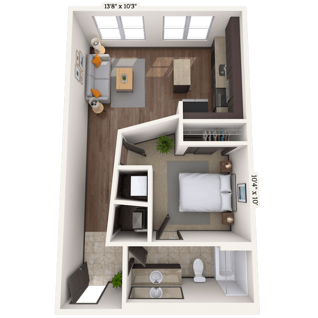 Floorplan image of unit 24205