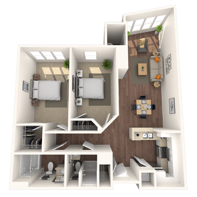Floorplan image of unit 1419