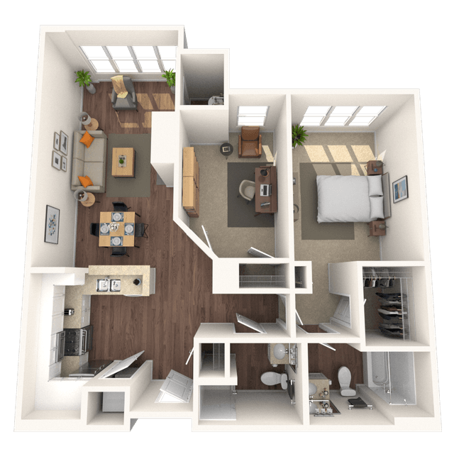 Floorplan image of unit 4213