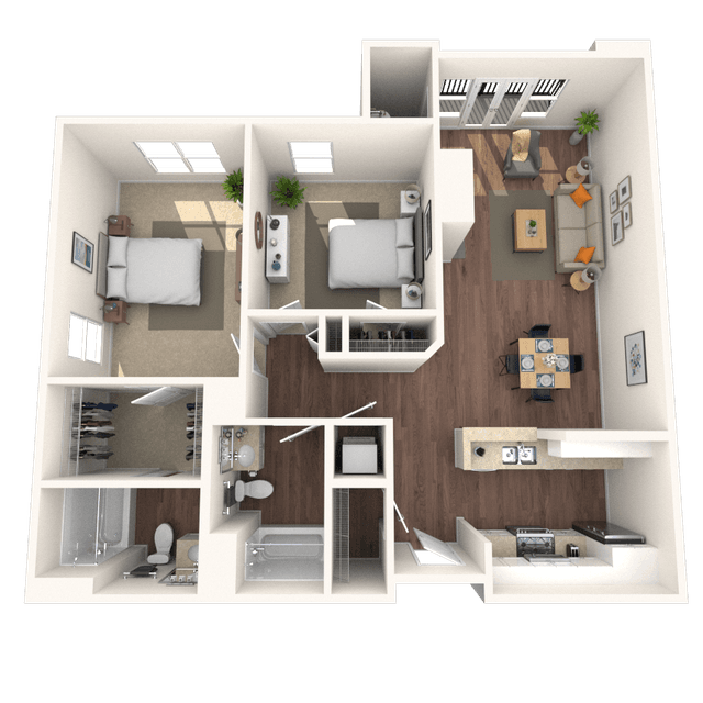 Floorplan image of unit 4301