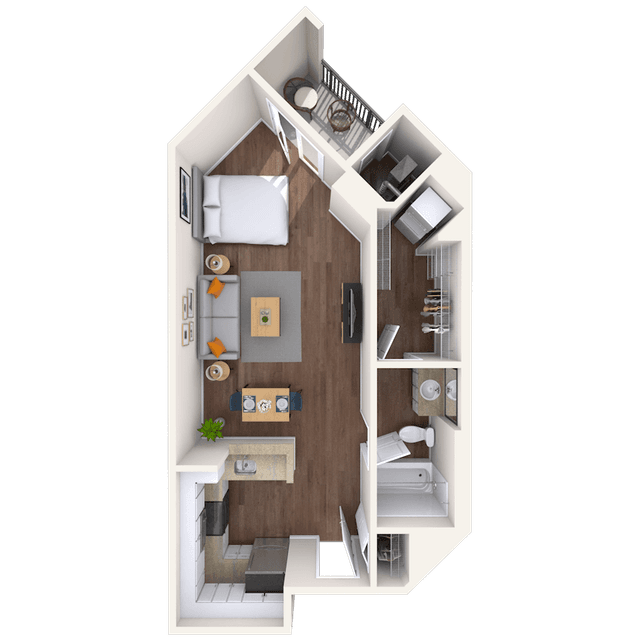 Floorplan image of unit 1216