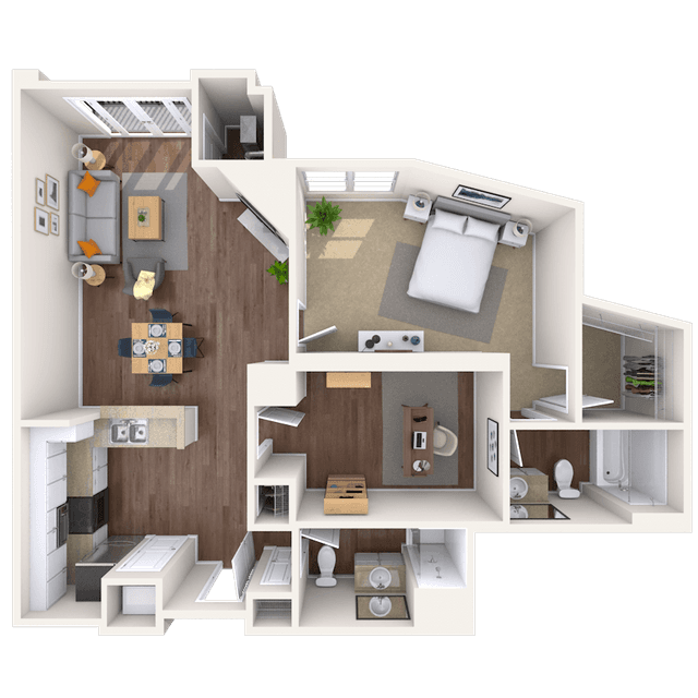 Floorplan image of unit 3513