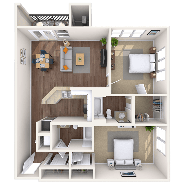 Floorplan image of unit 4428