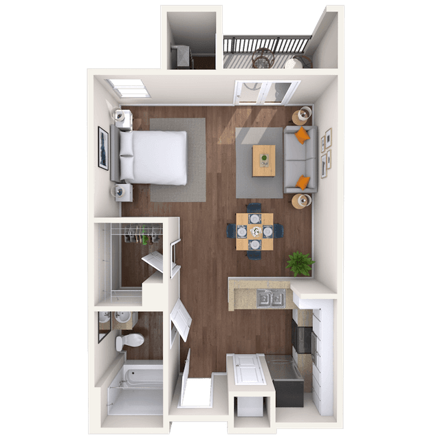 Floorplan image of unit 4519