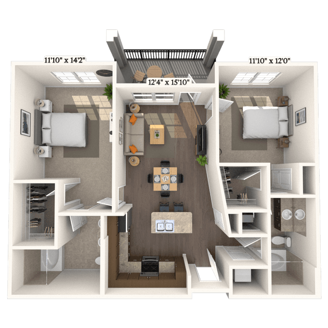 Floorplan image of unit 1109