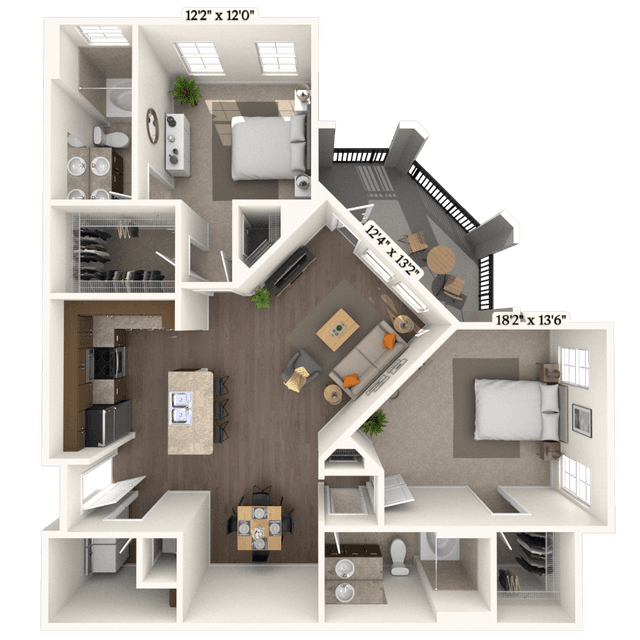Floorplan image of unit 5100