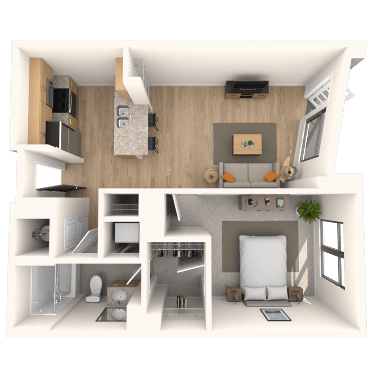 Floorplan image of unit 1208HL2