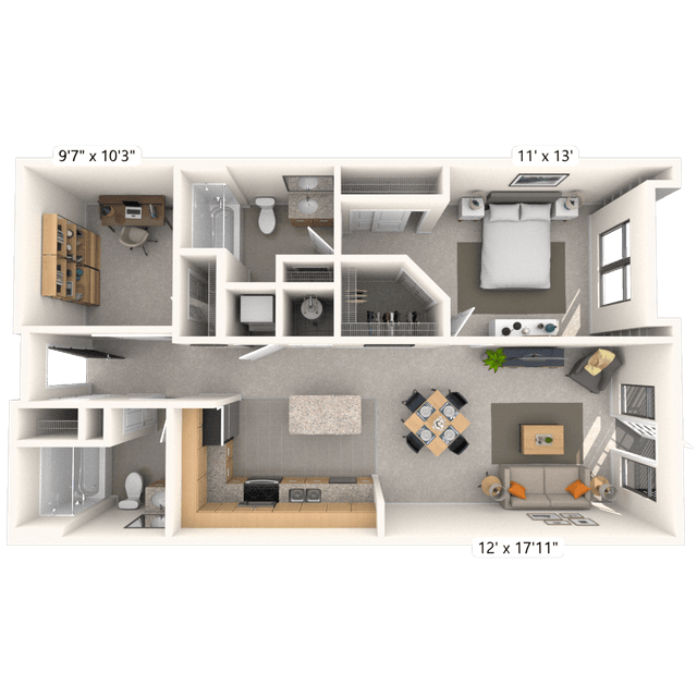 Floorplan image of unit 139JC2