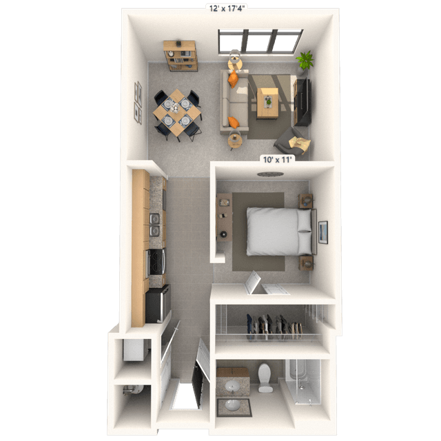 Floorplan image of unit 225JC2