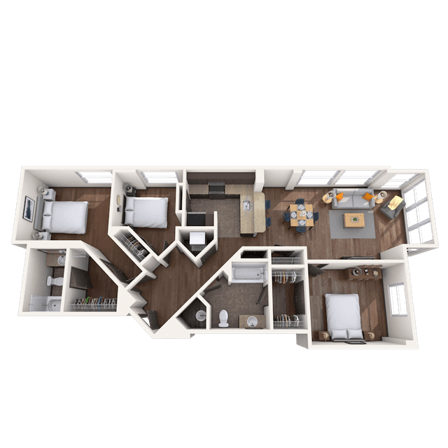 Floorplan image of unit 701