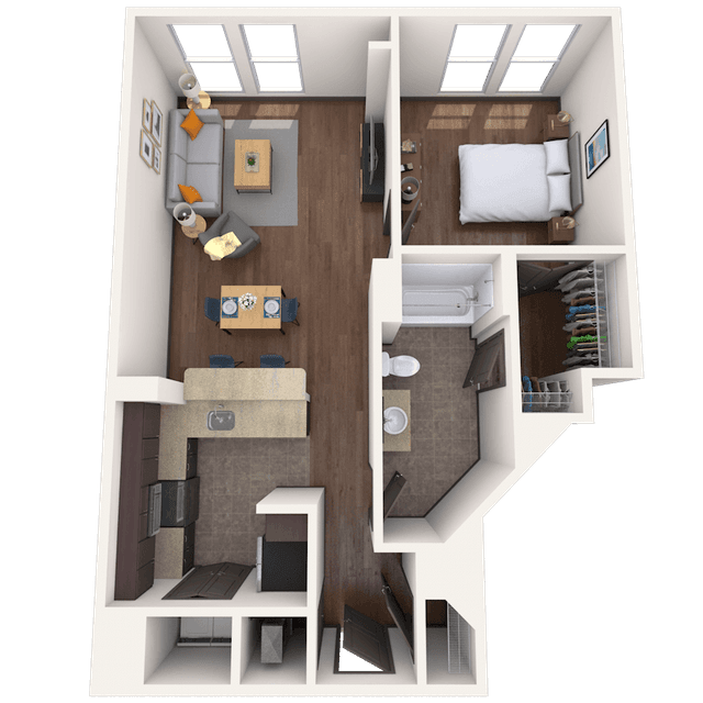 Floorplan image of unit 918