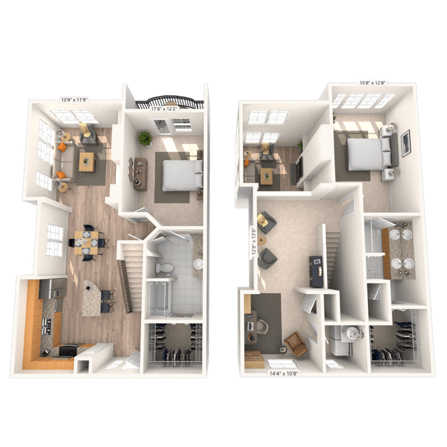 Floorplan image of unit 301