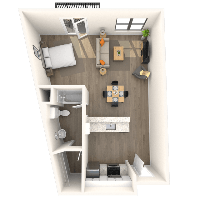 Floorplan image of unit 272
