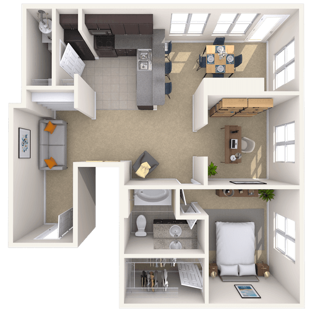 Floorplan image of unit 481