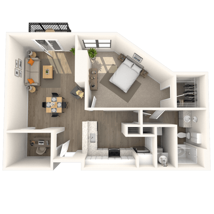 Floorplan image of unit 349