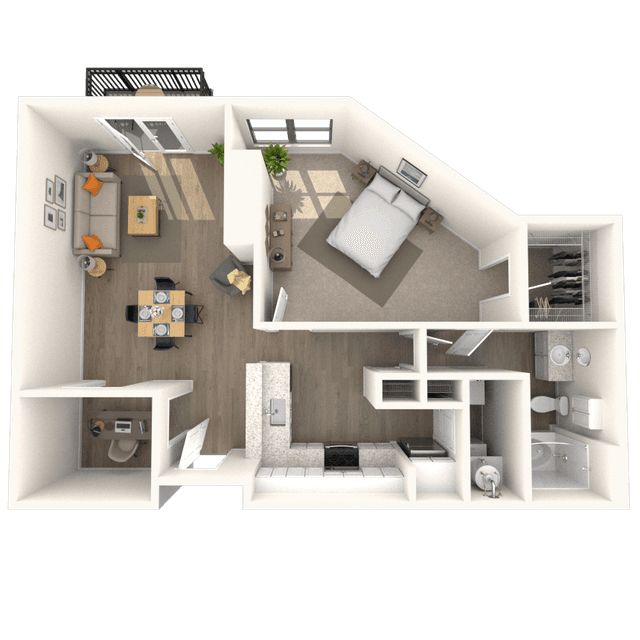 Floorplan image of unit 449