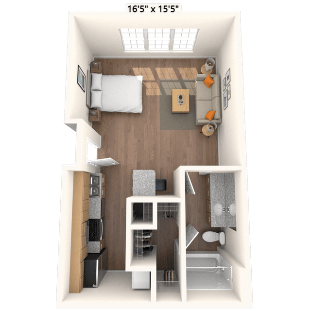 Floorplan image of unit 2110